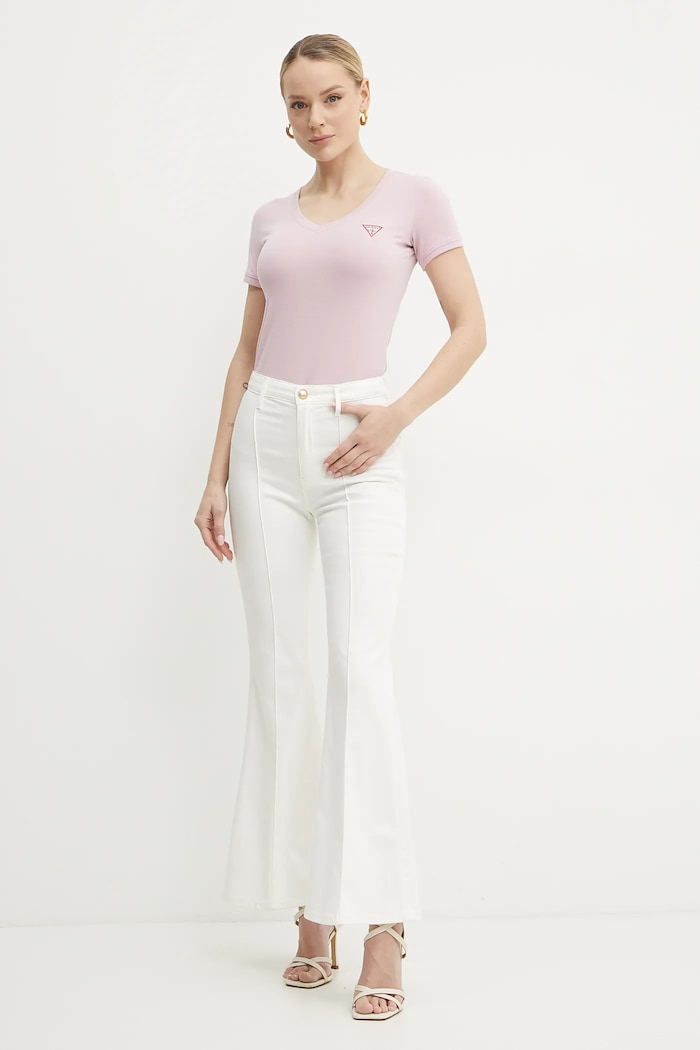 Guess t-shirt W2YI45.J1314 różowy SS26