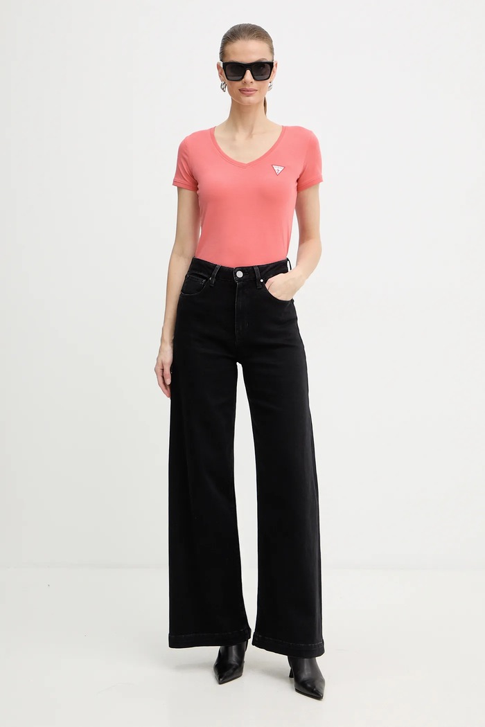 Tričko Guess W2YI45.J1314 ružová SS26