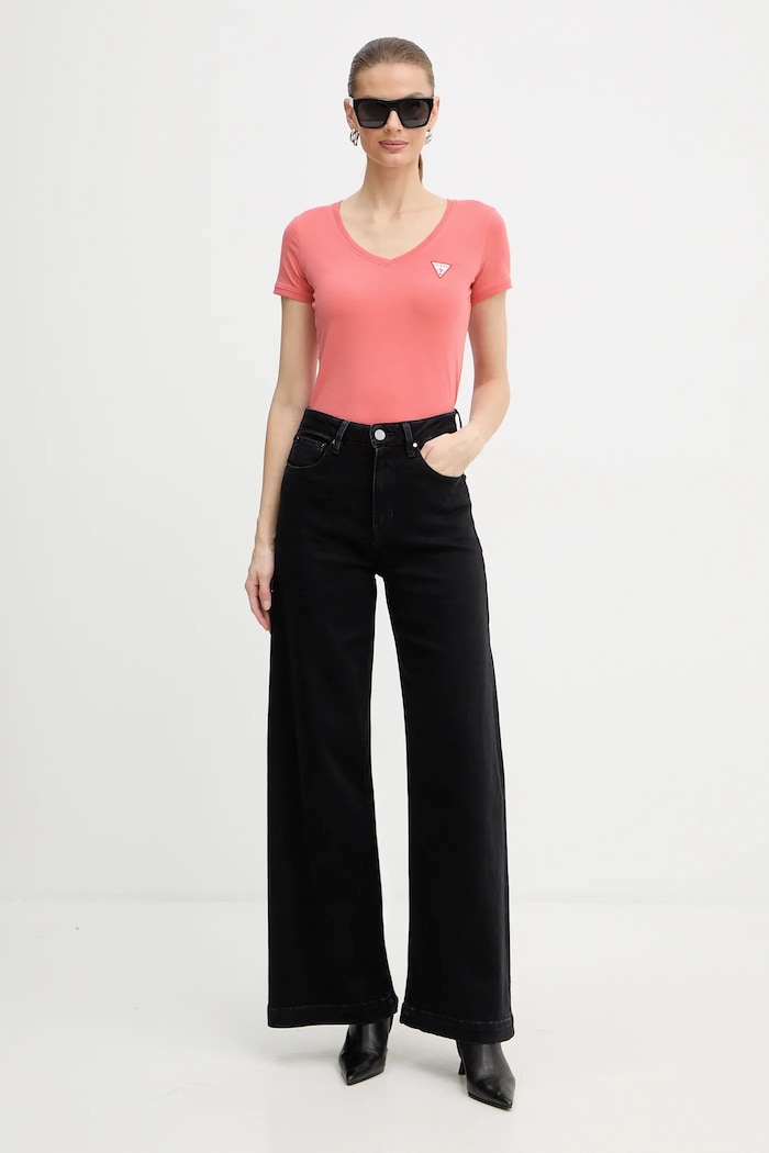 Tričko Guess W2YI45.J1314 ružová SS26
