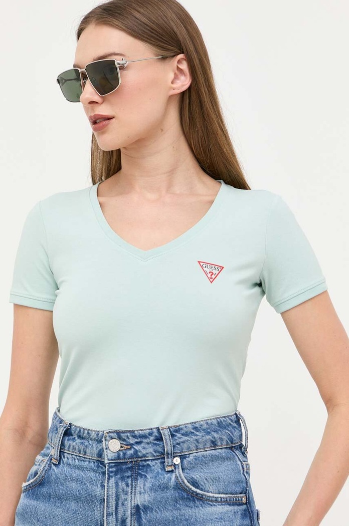 Ruházat Guess t-shirt W2YI45.J1314 zöld