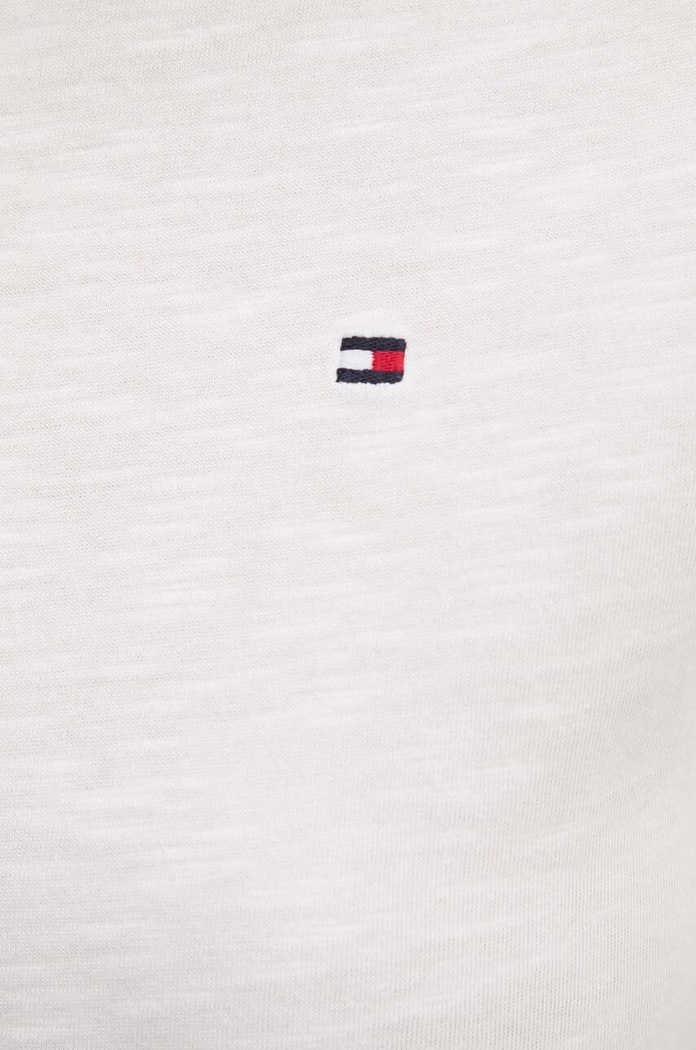 Tommy Hilfiger pamut póló WW0WW37857 bézs