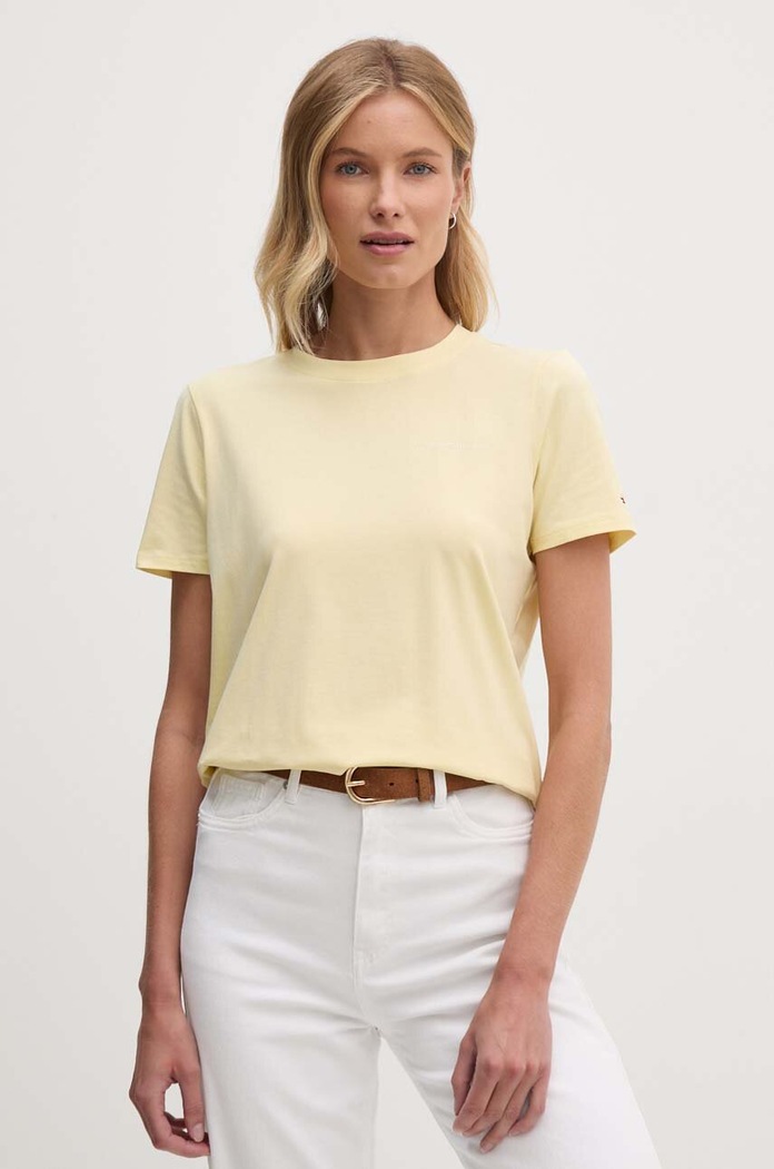Tričko Tommy Hilfiger žlutá WW0WW37877