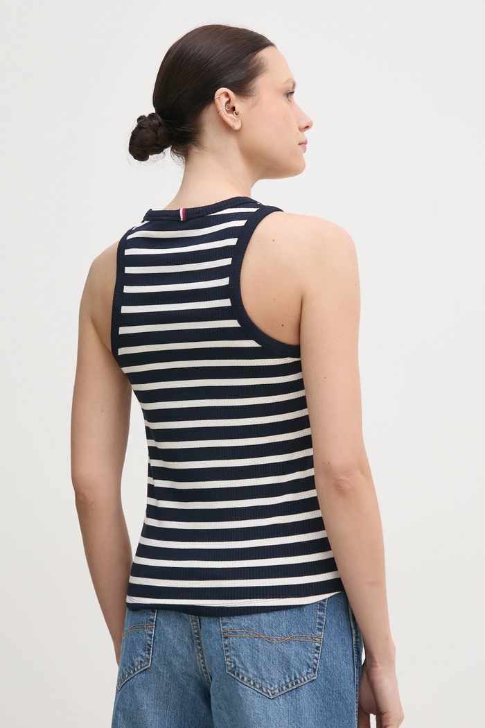 Odjeća Top Tommy Hilfiger WW0WW38635 mornarsko plava