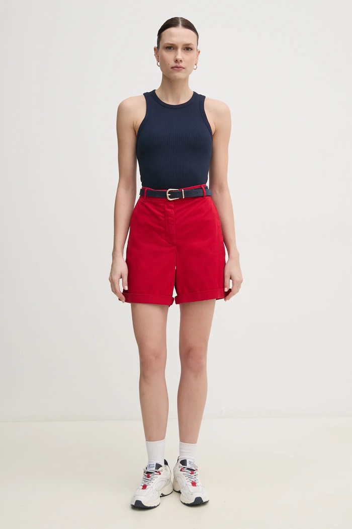 Top Tommy Hilfiger WW0WW38635 mornarsko plava SS25