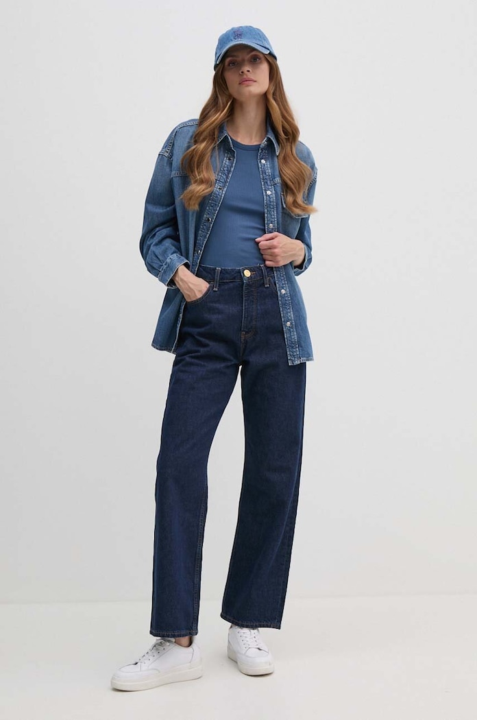 Top Tommy Hilfiger WW0WW38635 plava SS25