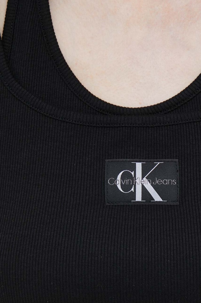 Top Calvin Klein Jeans J20J221430 μαύρο