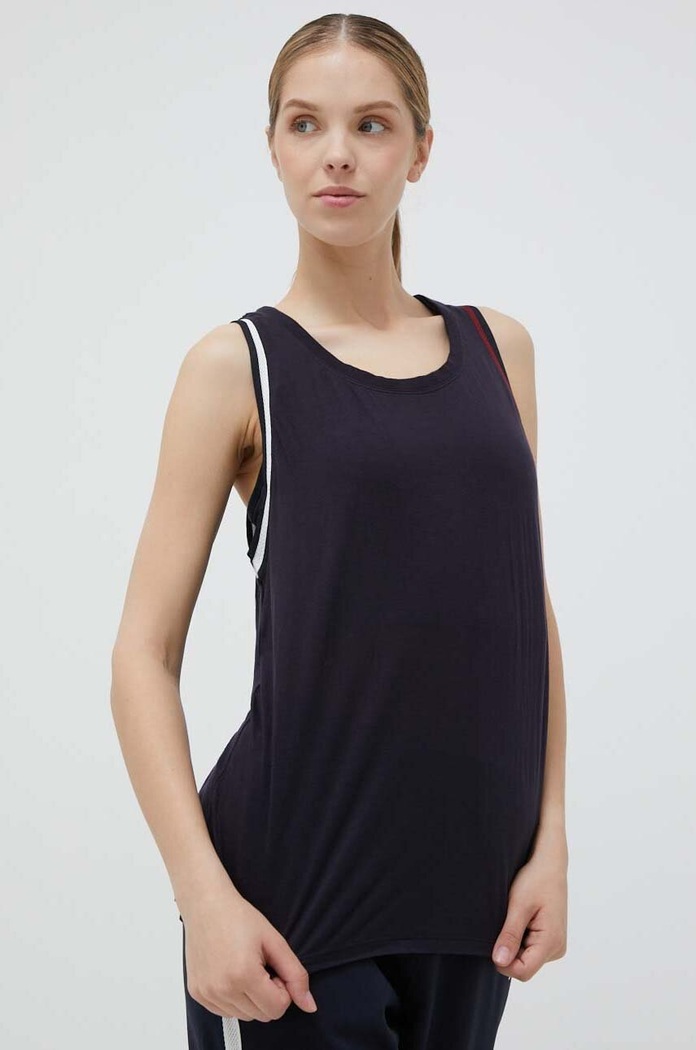 Top Tommy Hilfiger kulatý námořnická modř S10S101714