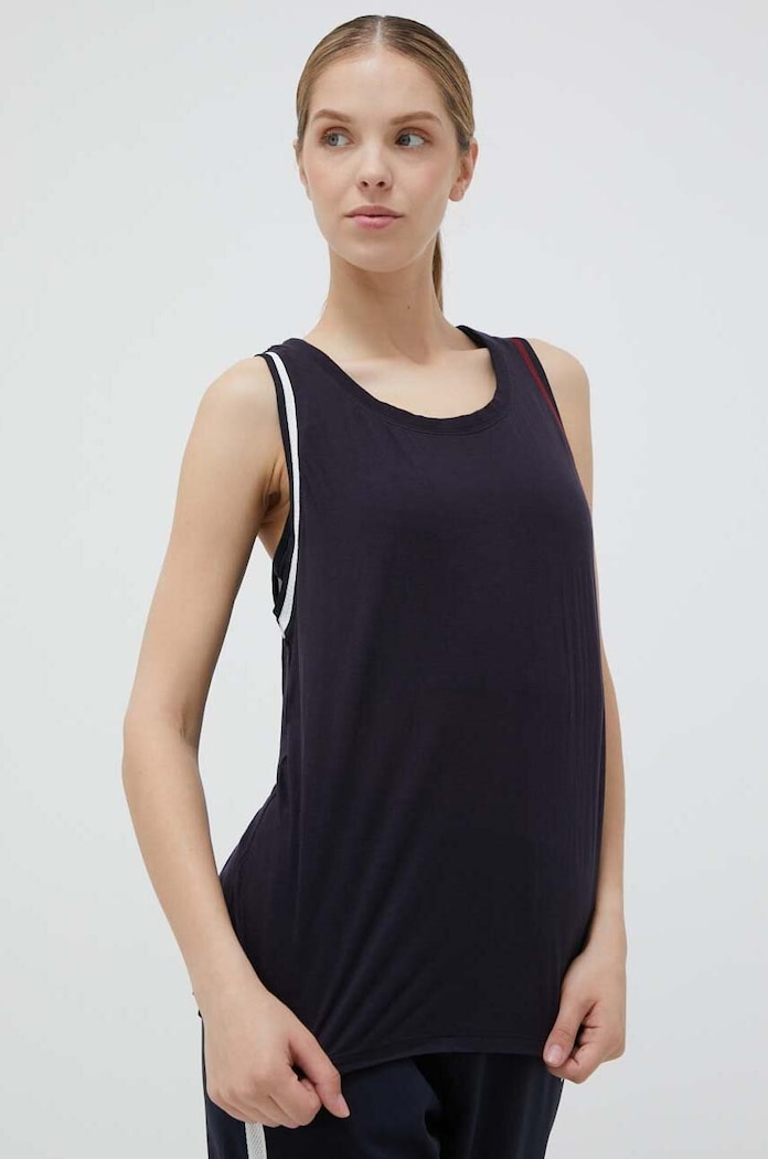 Top Tommy Hilfiger kulatý námořnická modř S10S101714