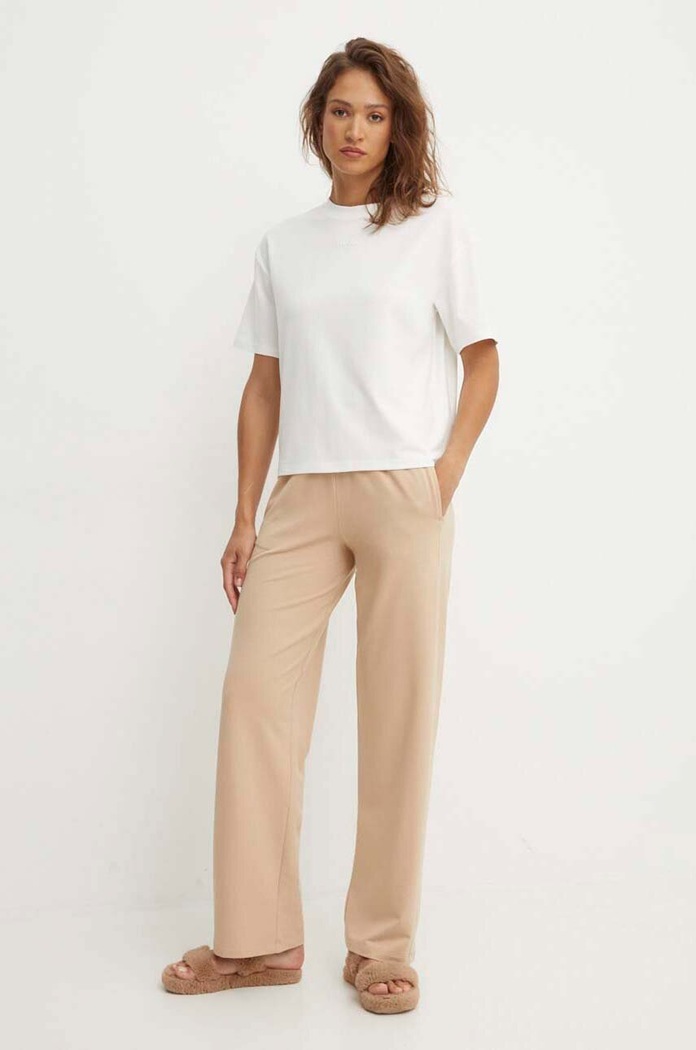 Tričko HUGO SHUFFLE_T-SHIRT 50490593 béžová AW25