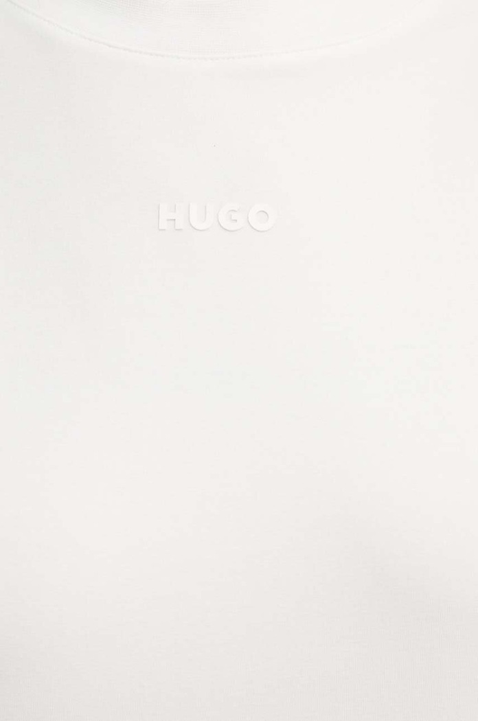 Tričko HUGO SHUFFLE_T-SHIRT 50490593 béžová