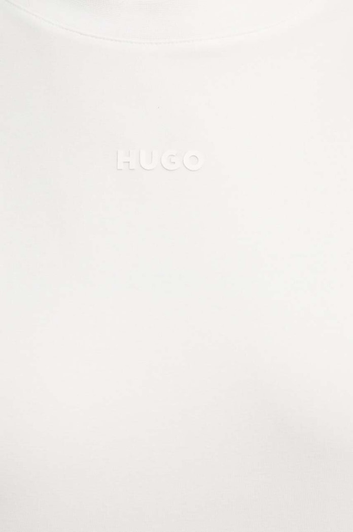 Tričko HUGO SHUFFLE_T-SHIRT 50490593 béžová