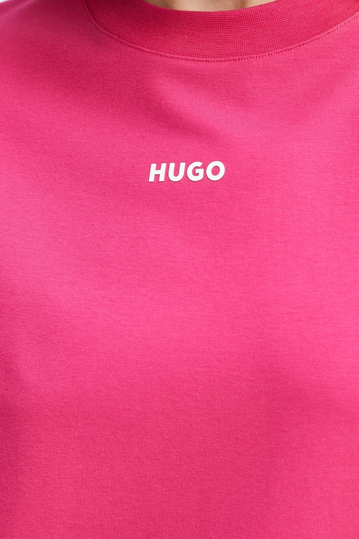 HUGO tricou lounge SHUFFLE_T-SHIRT roz 50490593