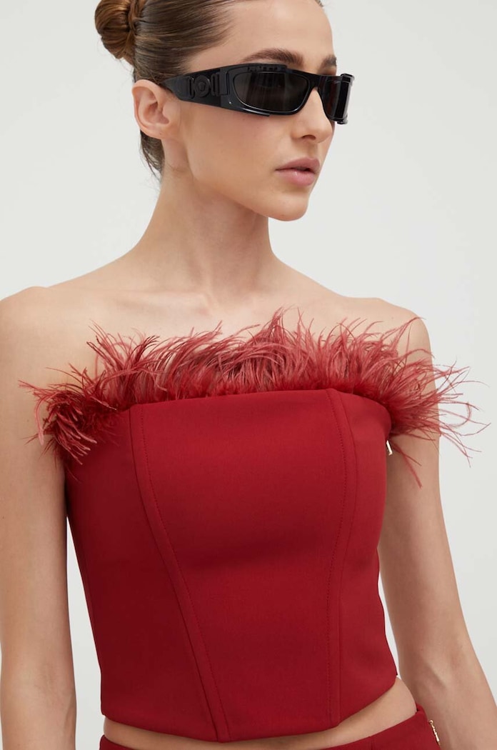 Top Patrizia Pepe burgundské 8C0661.A6F5