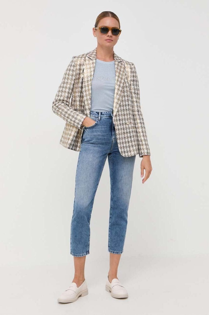 Patrizia Pepe T-shirt 8K0159.K128 niebieski AW24