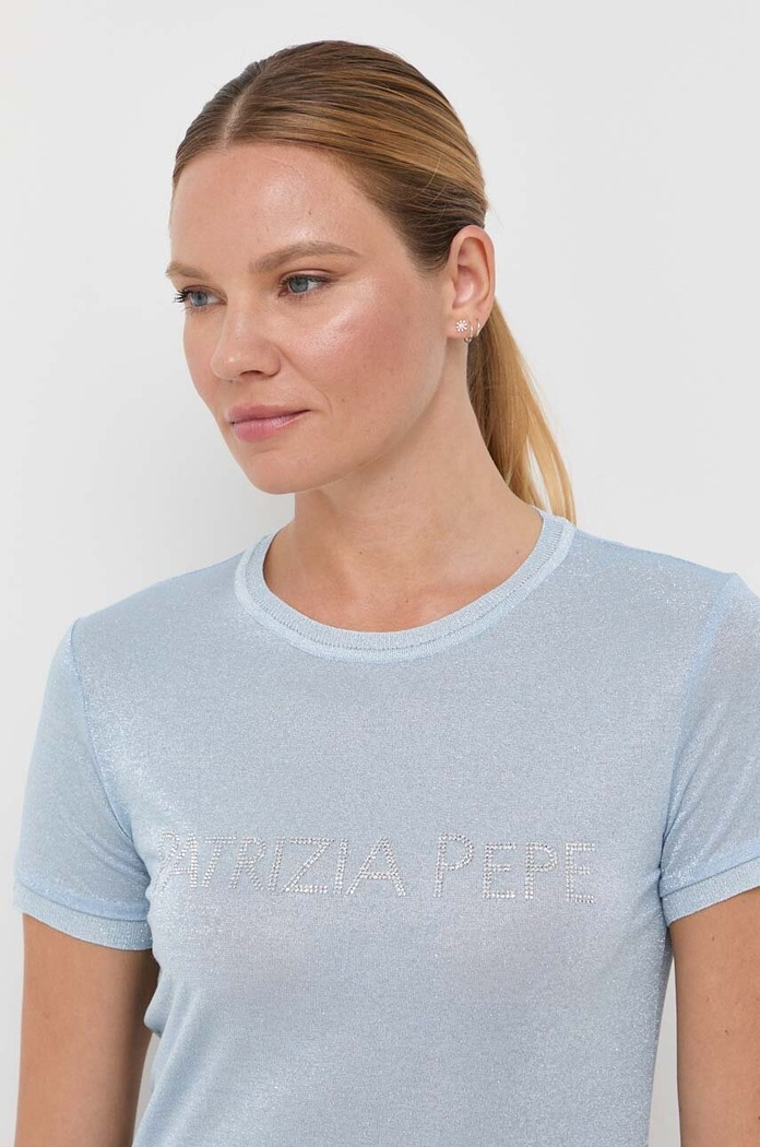T-shirt Patrizia Pepe 8K0159.K128 niebieski