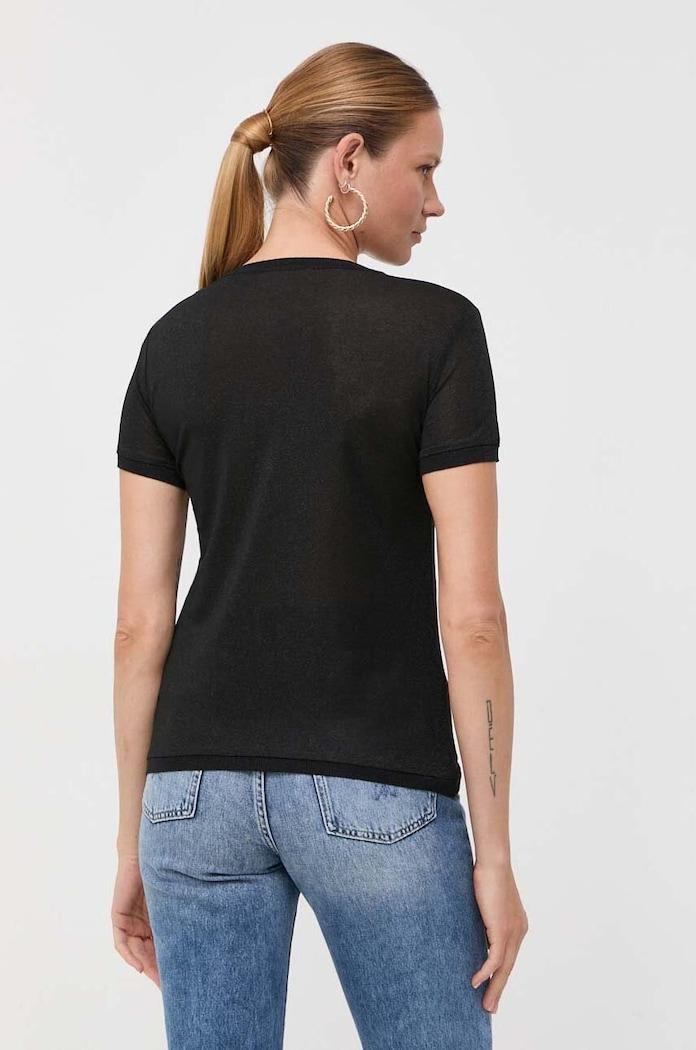 Îmbrăcăminte Patrizia Pepe tricou 8K0159.K128 negru