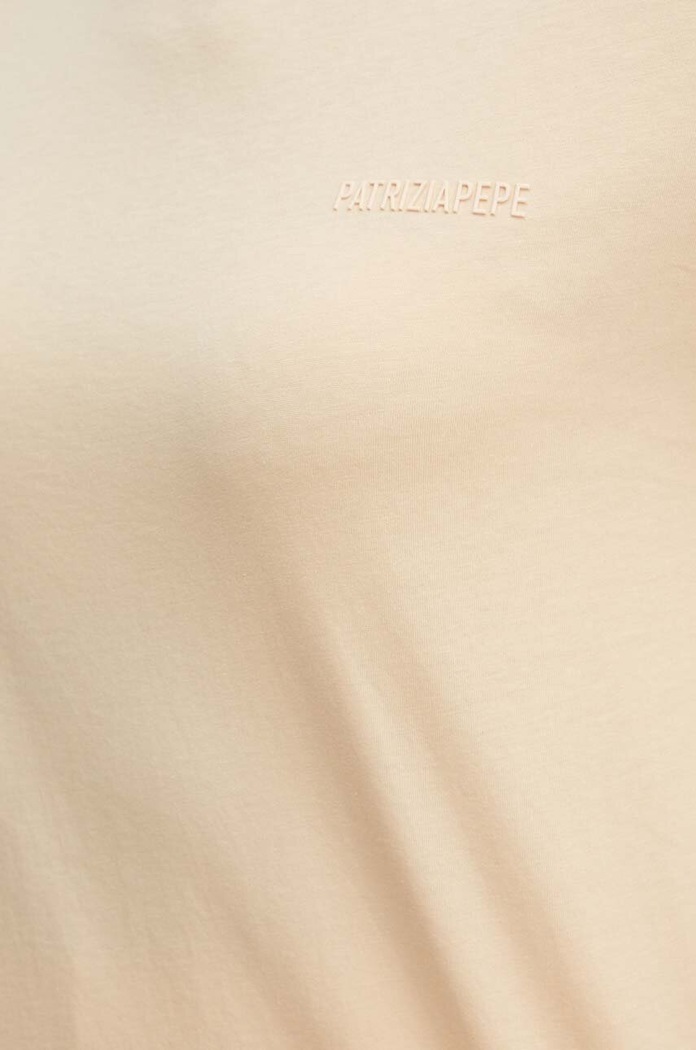 Patrizia Pepe t-shirt bawełniany 8M1543.J111 beżowy