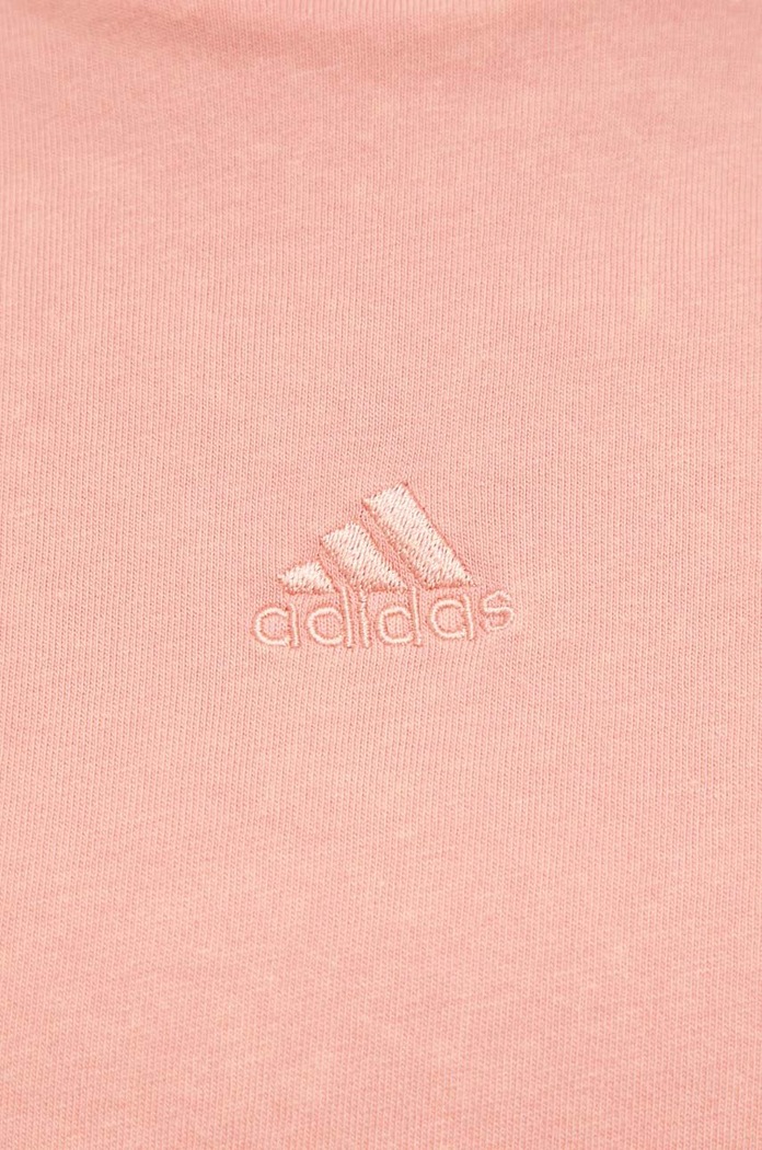 adidas t-shirt bawełniany IK4263 różowy