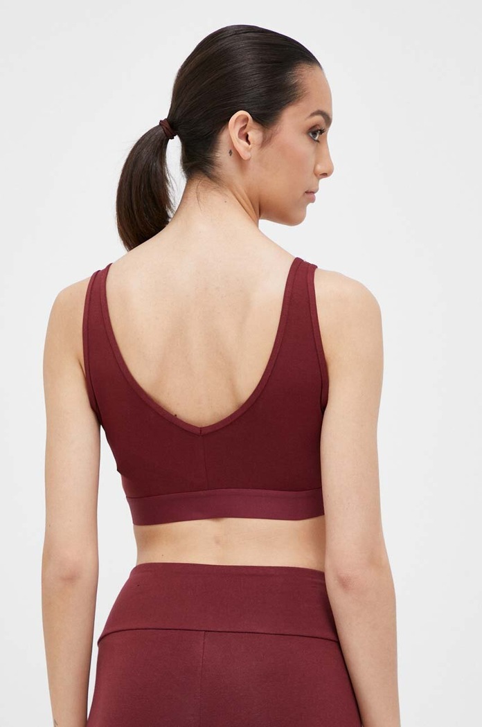 Odzież adidas biustonosz sportowy IK8320 bordowy