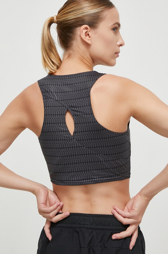 Top za jogo adidas Performance Studio Z elastanom siva IL3951