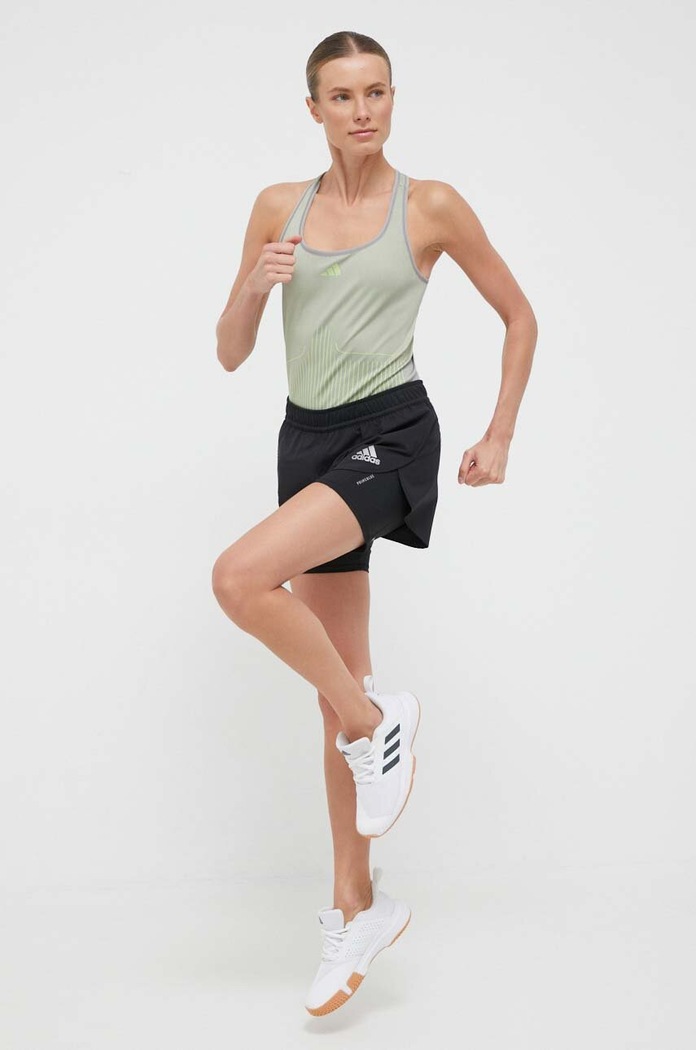 adidas Performance top treningowy HY3855 zielony AW23
