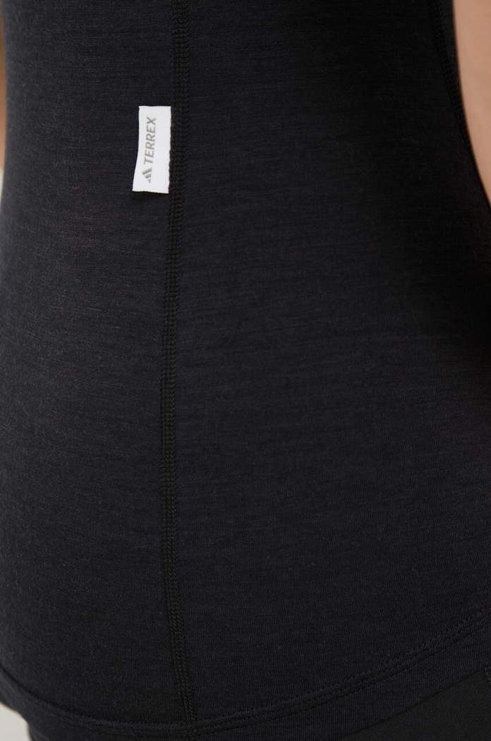 Ισοθερμικό μπλουζάκι adidas TERREX Xperior Merino 150 HZ8549 μαύρο
