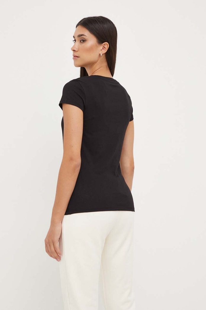 Armani Exchange t-shirt bawełniany 8NYTAB.YJG3Z czarny AA00