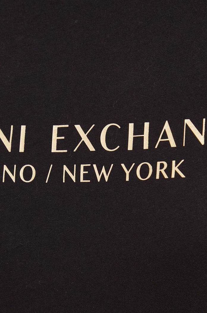 Armani Exchange t-shirt bawełniany 8NYTAB.YJG3Z czarny