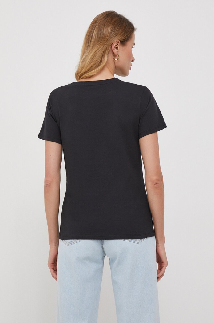 Odzież Pepe Jeans t-shirt bawełniany PL505710.999 czarny
