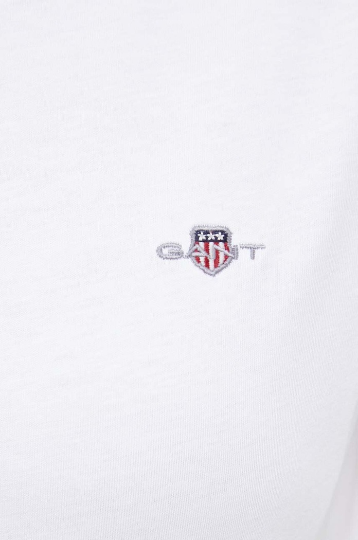 Памучна тениска Gant бял 4200200