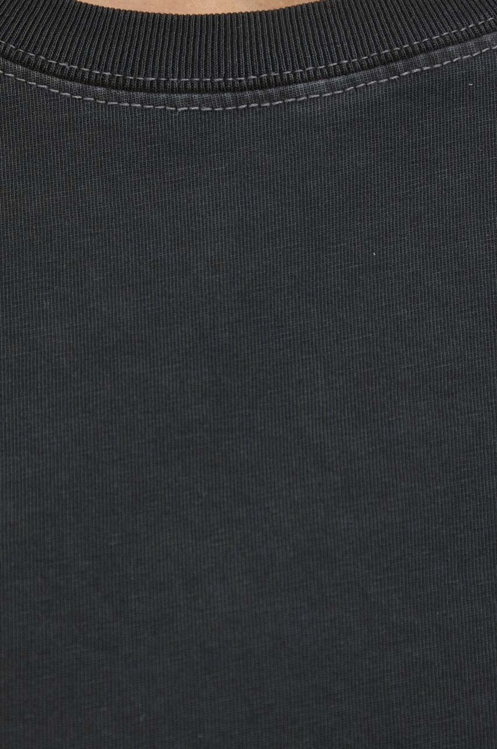 Βαμβακερό μπλουζάκι American VintageT-SHIRT DROIT MC COL ROND FIZ02AH23 γκρί