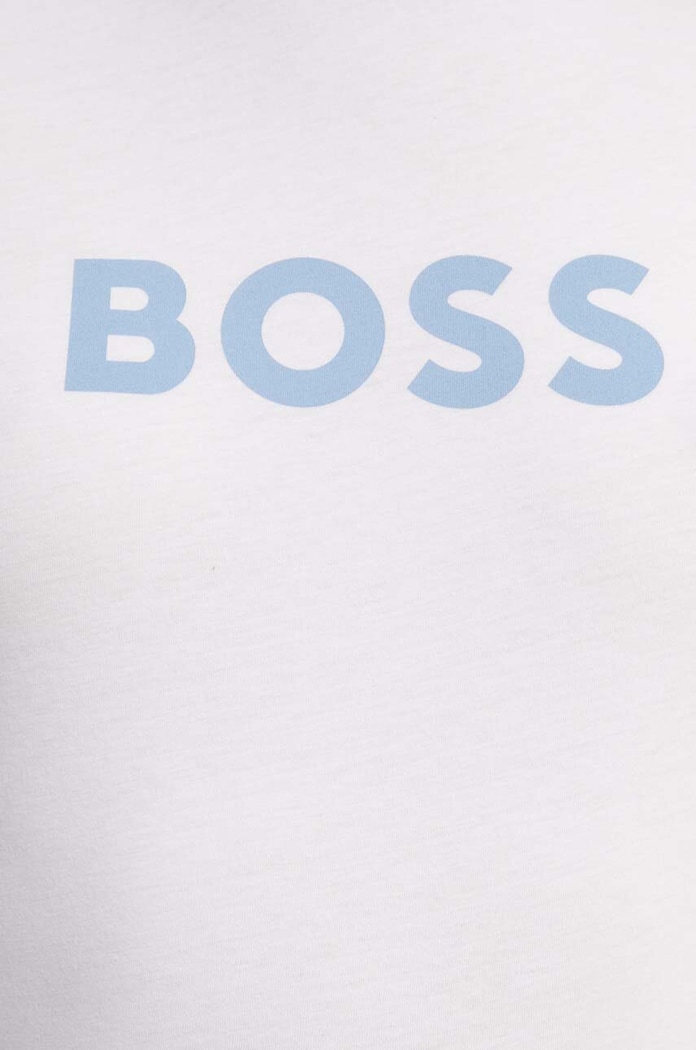 Βαμβακερό μπλουζάκι Boss Orange BOSS ORANGE Bashinah 50501139 λευκό
