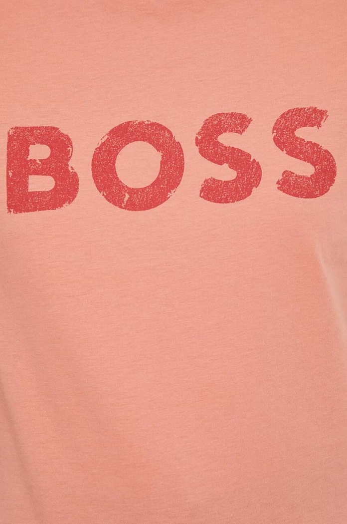 Хлопковая футболка Boss Orange BOSS ORANGE C_Elogo_5 оранжевый 50501139