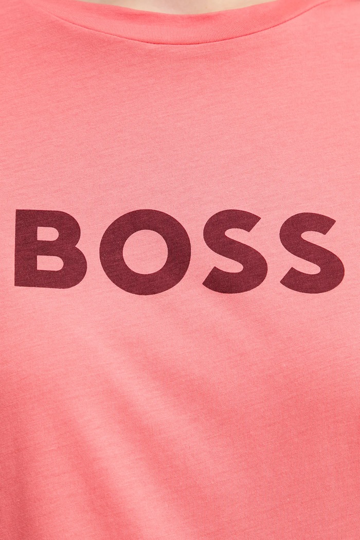Βαμβακερό μπλουζάκι BOSS Orange BOSS ORANGE Bashinah 50501139 πορτοκαλί