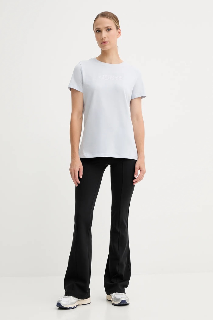 Guess dámske bavlnené s elastanom BRIANA V3BI11.J1314 modrá SS26