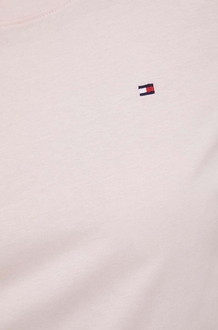 Tommy Hilfiger t-shirt bawełniany różowy WW0WW39848