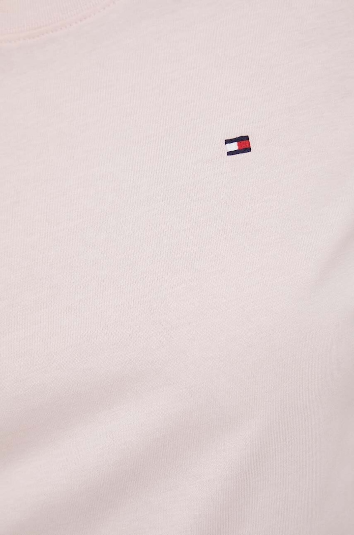 Tommy Hilfiger t-shirt bawełniany różowy WW0WW39848