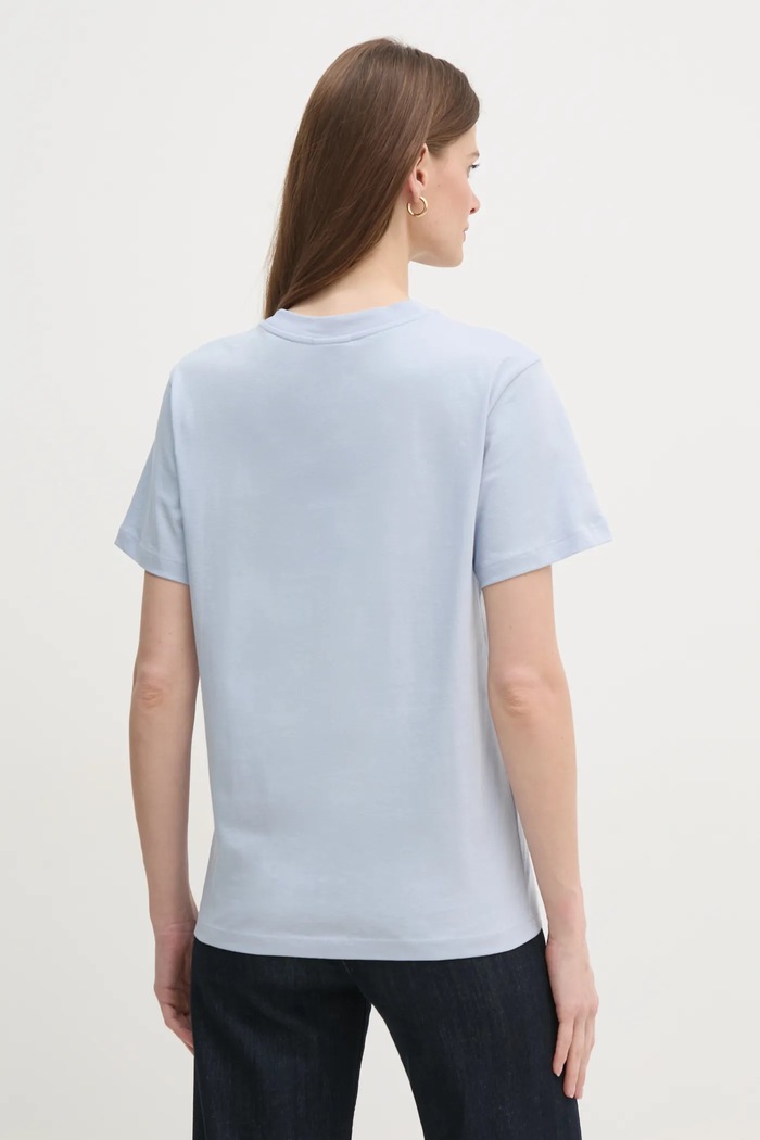Oblečení Bavlněné tričko Calvin Klein K20K205448 modrá