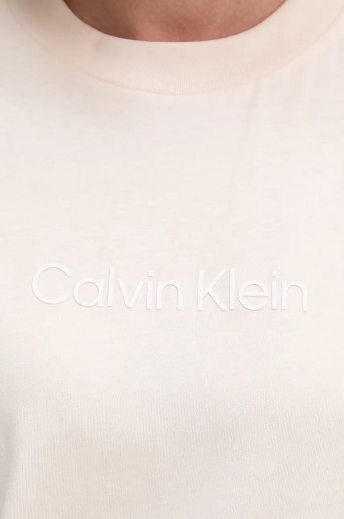Bavlněné tričko Calvin Klein K20K205448 béžová
