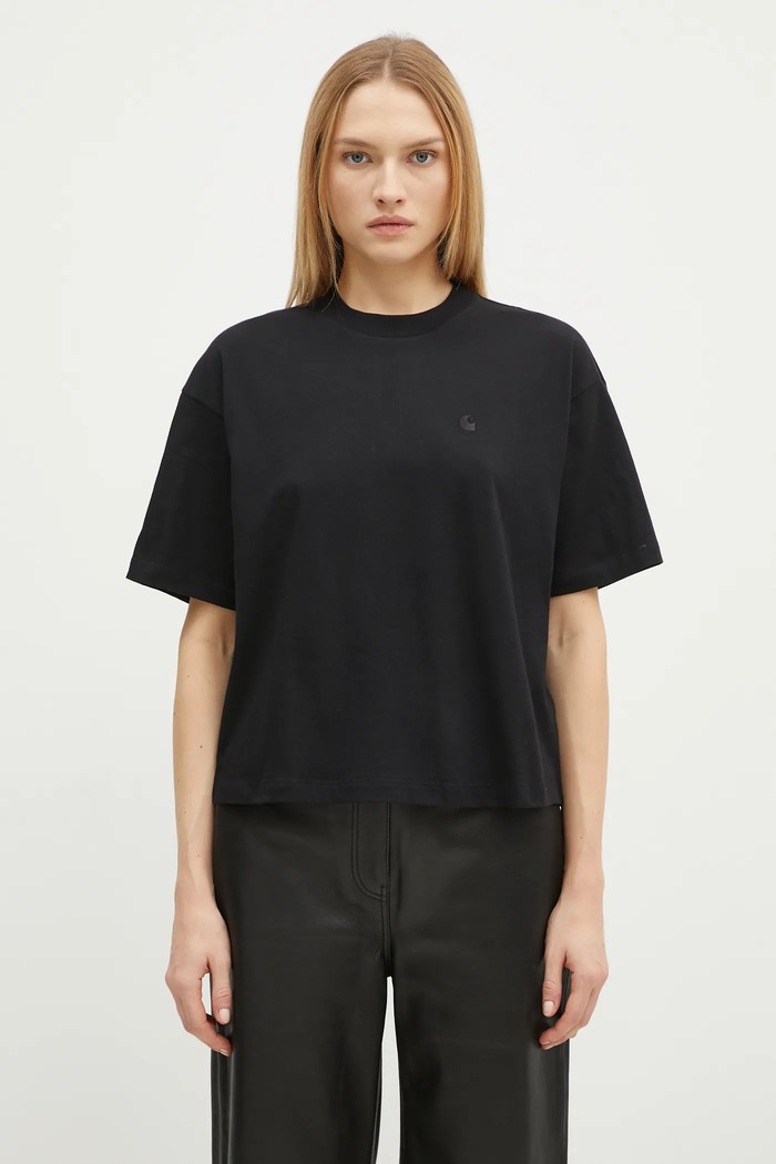 Carhartt WIP cotton t-shirt plain black I030656.89XX