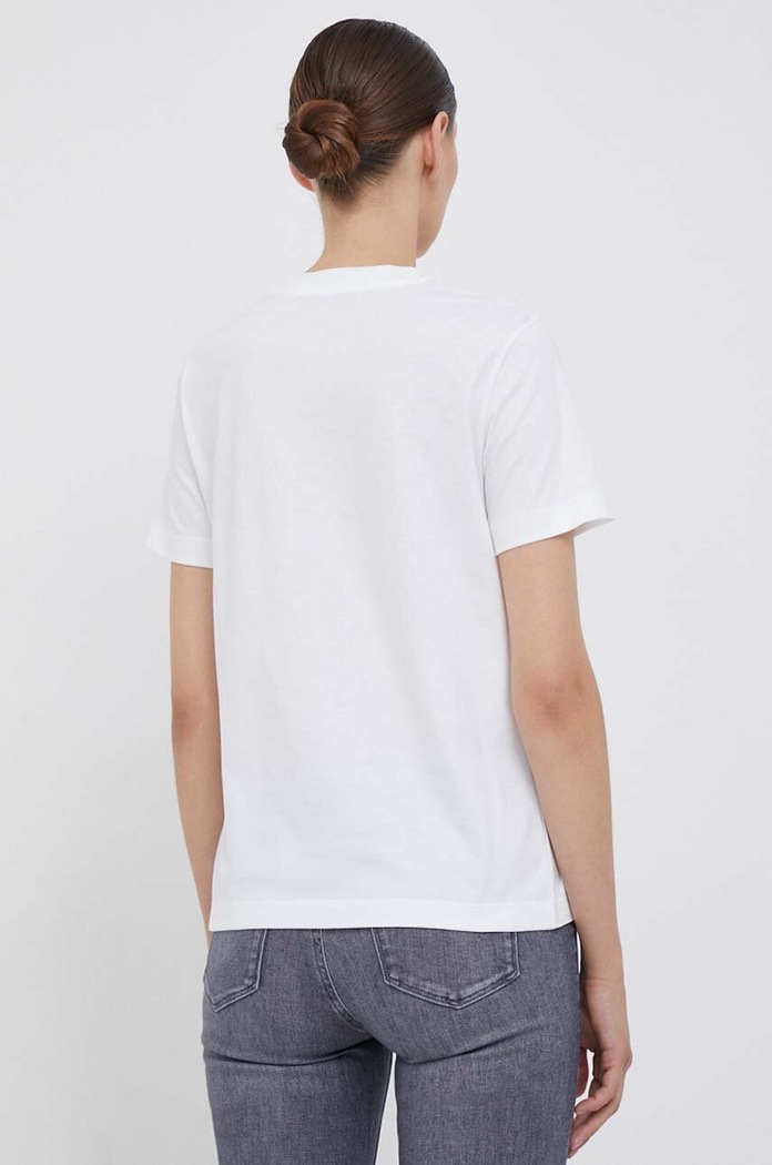 Calvin Klein Jeans tricou din bumbac J20J221065 alb AW23