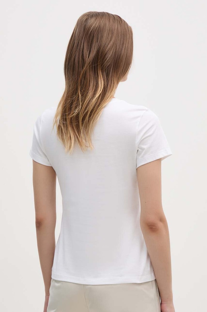 Bavlněné tričko Calvin Klein Jeans 2-pack J20J219734 fialová