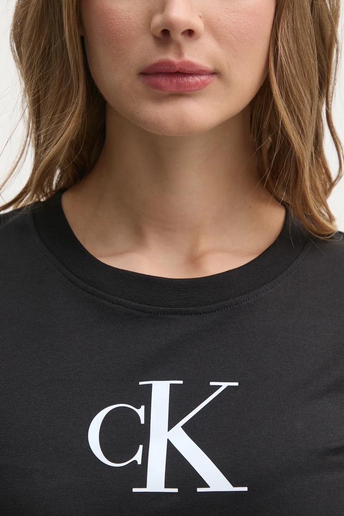 Bavlnené tričko Calvin Klein Jeans J20J222343 čierna