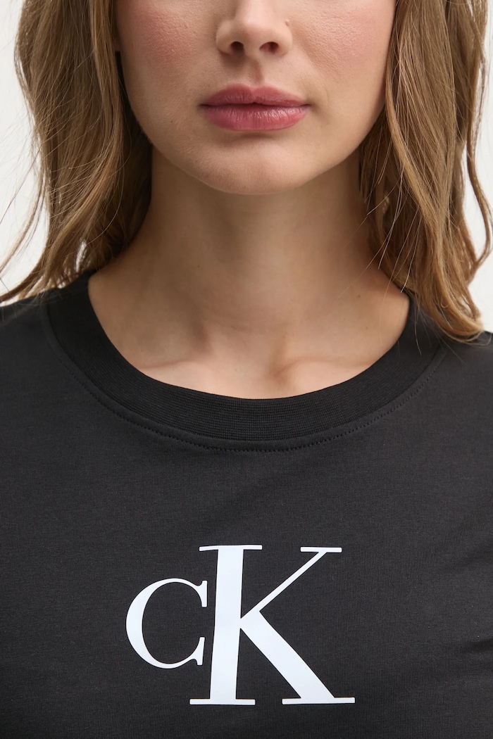 Bavlnené tričko Calvin Klein Jeans J20J222343 čierna