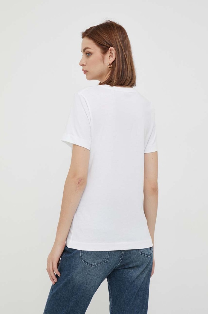 Îmbrăcăminte Gant tricou pentru femei din bumbac 4200750 alb