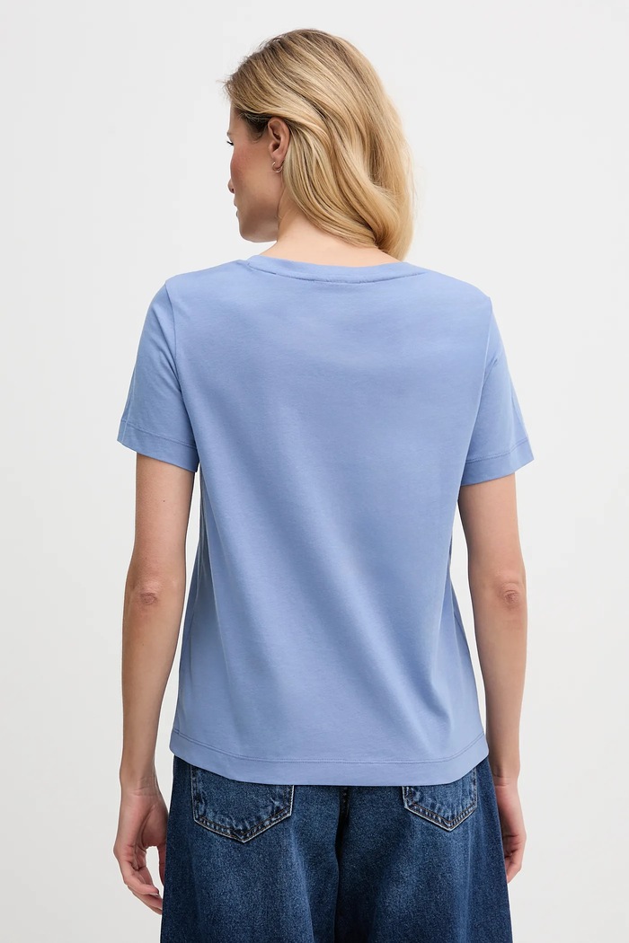 Îmbrăcăminte Gant tricou femeiesc din bumbac 4200750 albastru