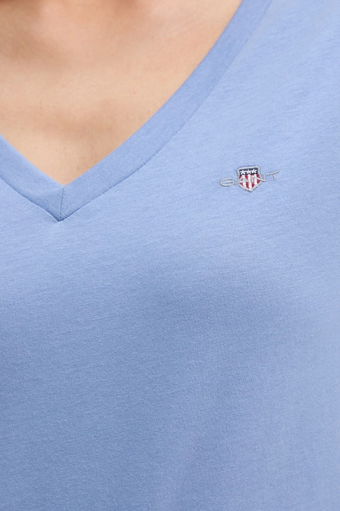 Gant tricou femeiesc din bumbac 4200750 albastru