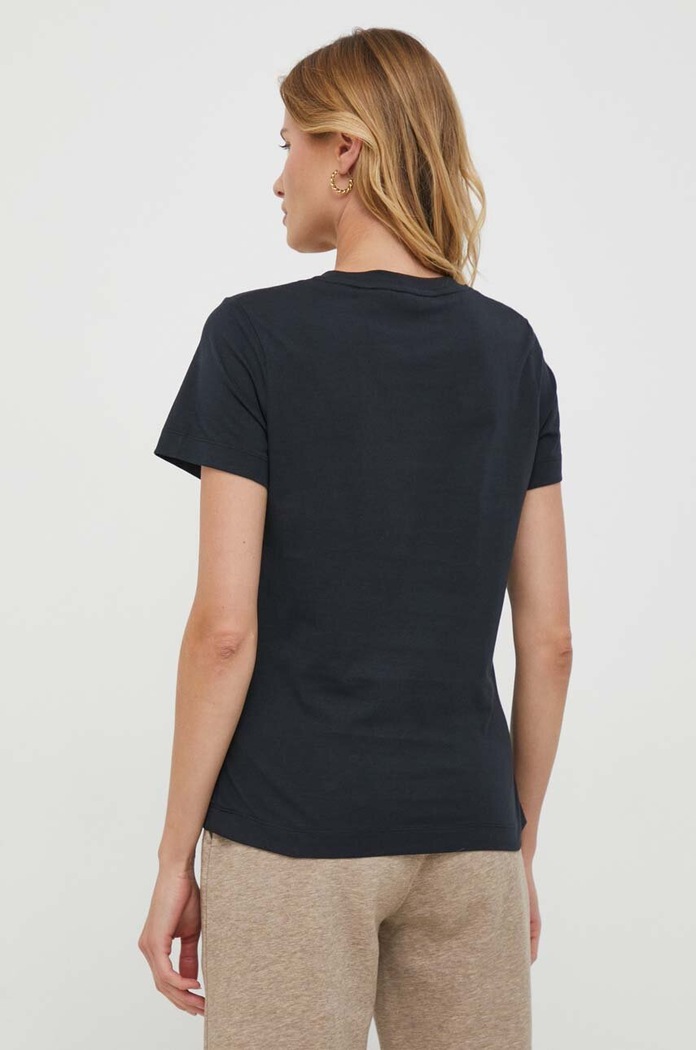 Odzież Gant T-shirt damski bawełniany 4200750 czarny