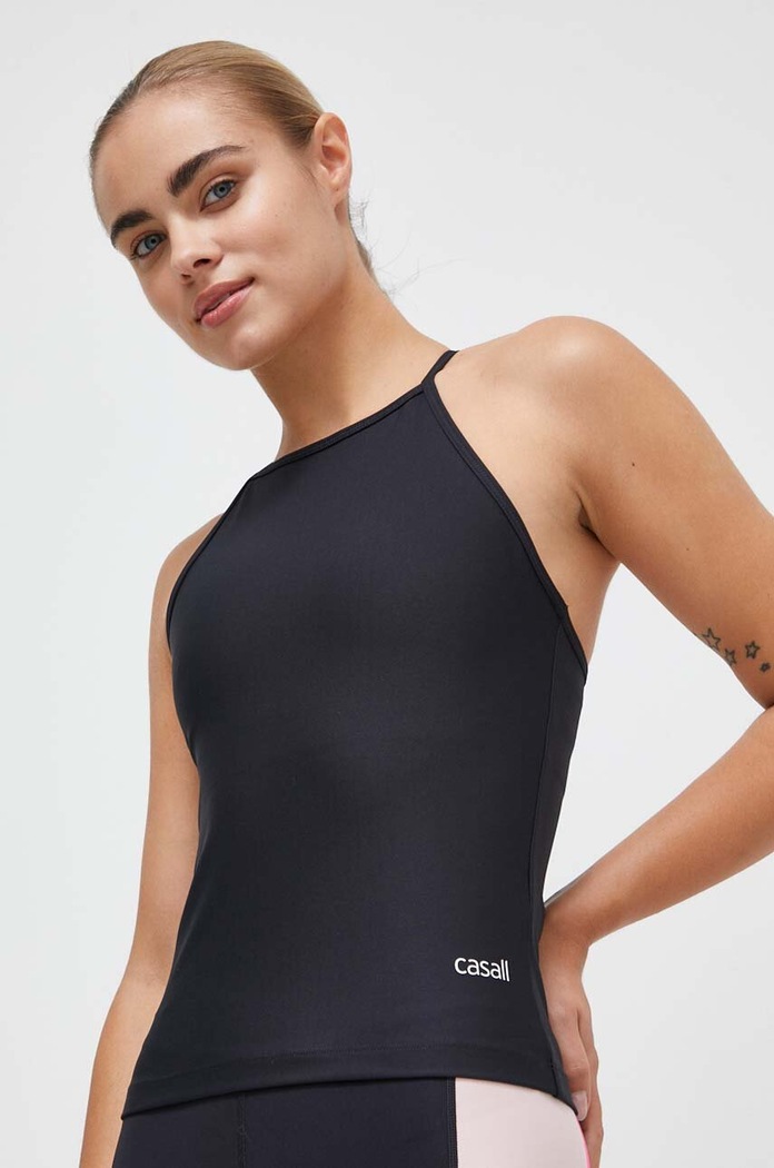 Tréningový top Casall Built-In-Bra slim čierna 23229