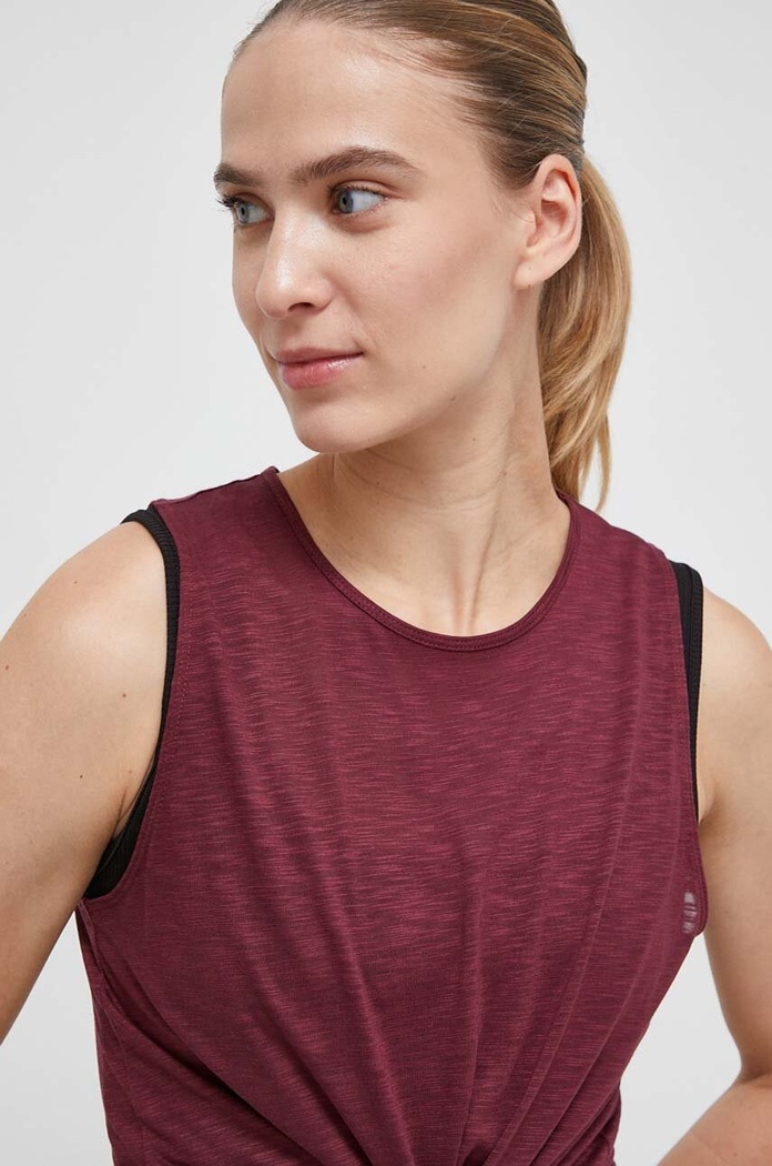 Tréninkový top Casall Soft Texture 23102 burgundské